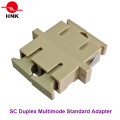 SC Duplex Single Mode, Multimodo, Om3 y APC Adaptador de fibra óptica